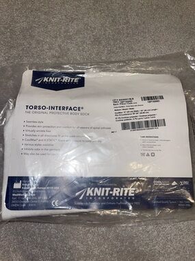 White Kids Tank Top Torso-Interface Protective Body Sock for Scoliosis Brace